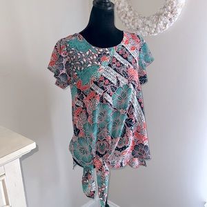 Rachel Roy Flutter Sleeve Blouse